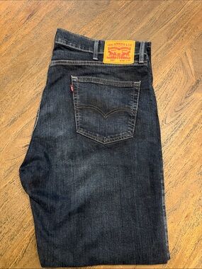 Levi's Indigo Men's Straight Jeans with Red Tab